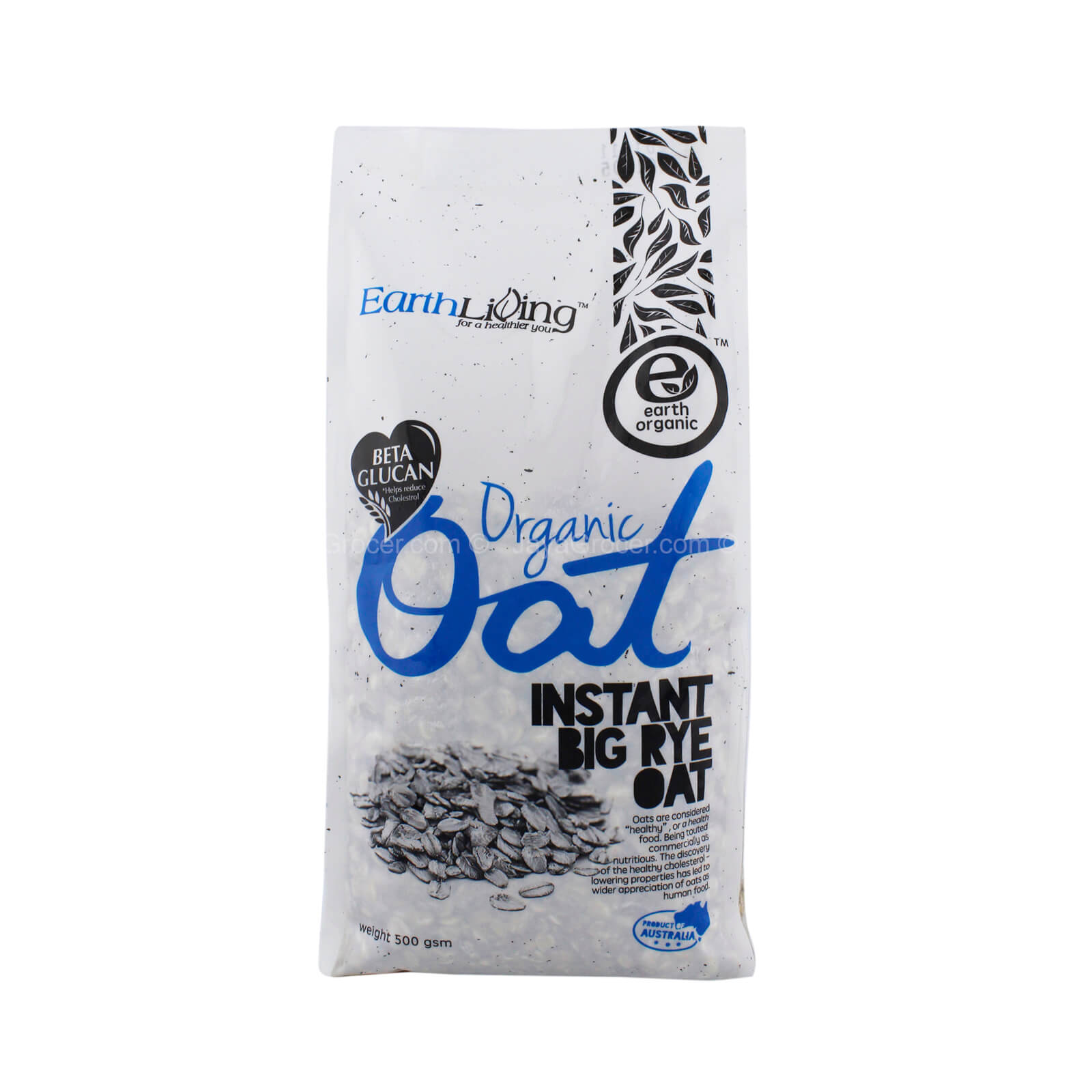 Earth Living Organic Instant Big Rye Oat 500g