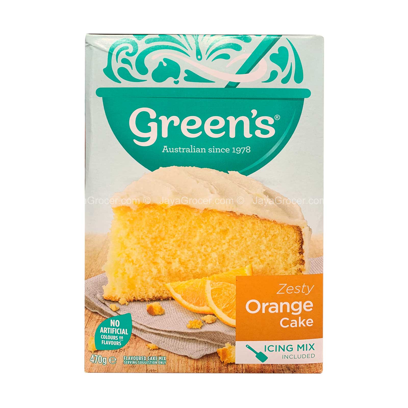 Green’s Zesty Orange Cake Mix 470g