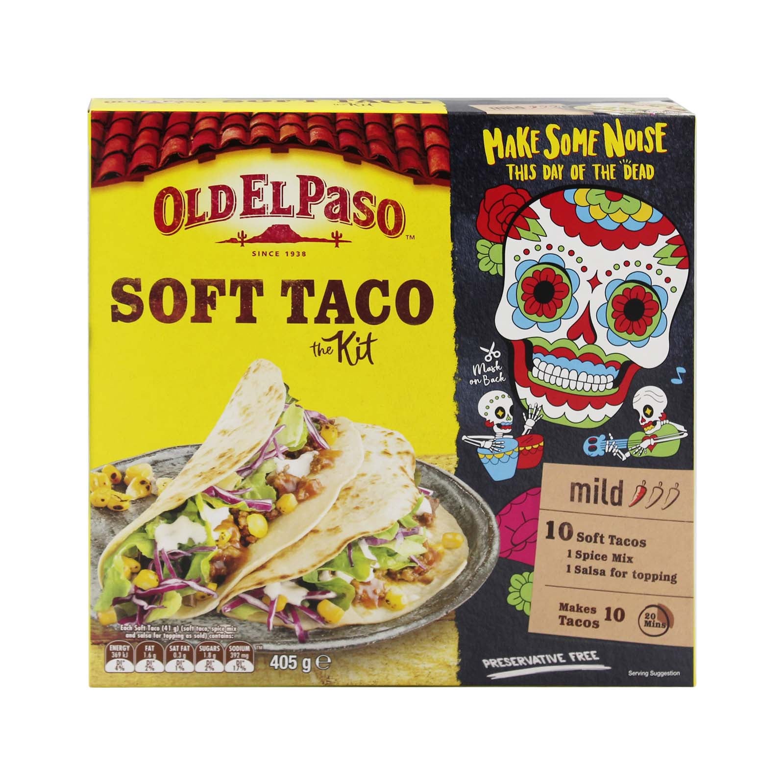 OLD EL PASO TACO DINNER KIT SOFT 405G*1
