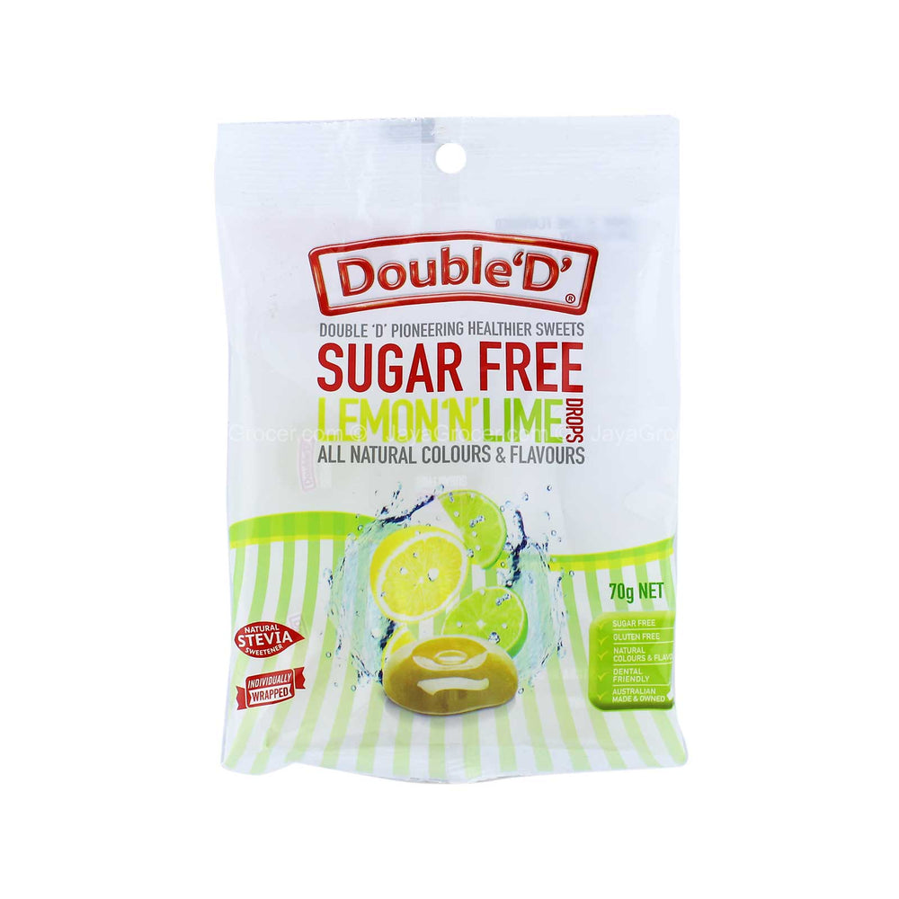 Double D Sugar Free Lemon and Lime Candy 70g