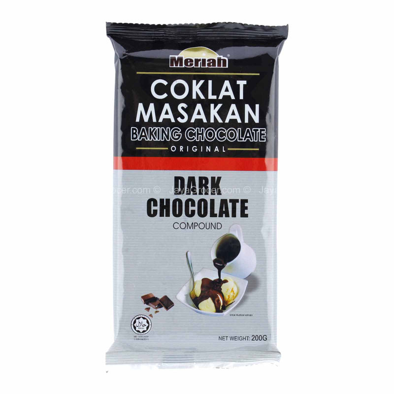 Meriah dark baking chocolate 200g*1