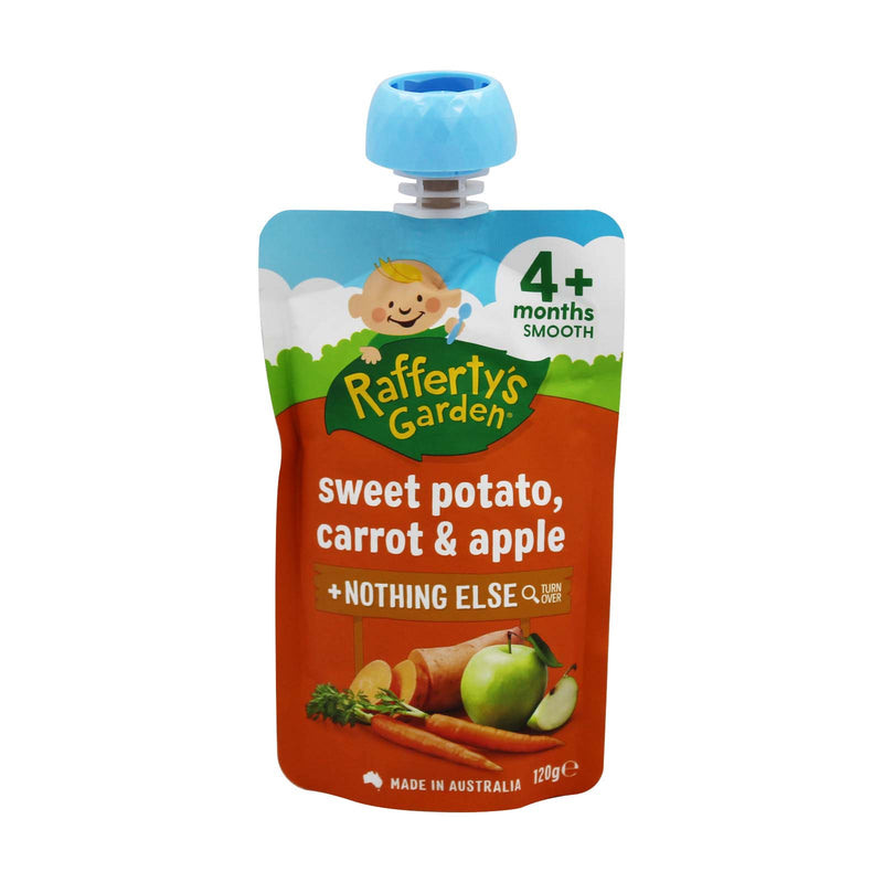 Rafferty's Garden Sweet Potato, Carrot and Apple + Nothing Else Smooth Baby Food (4+ Months) 120g