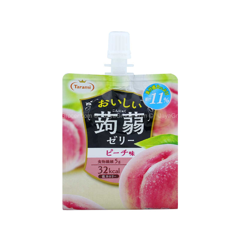 Tarami Oshii Konnyaku Jelly Peach Flavour 150g