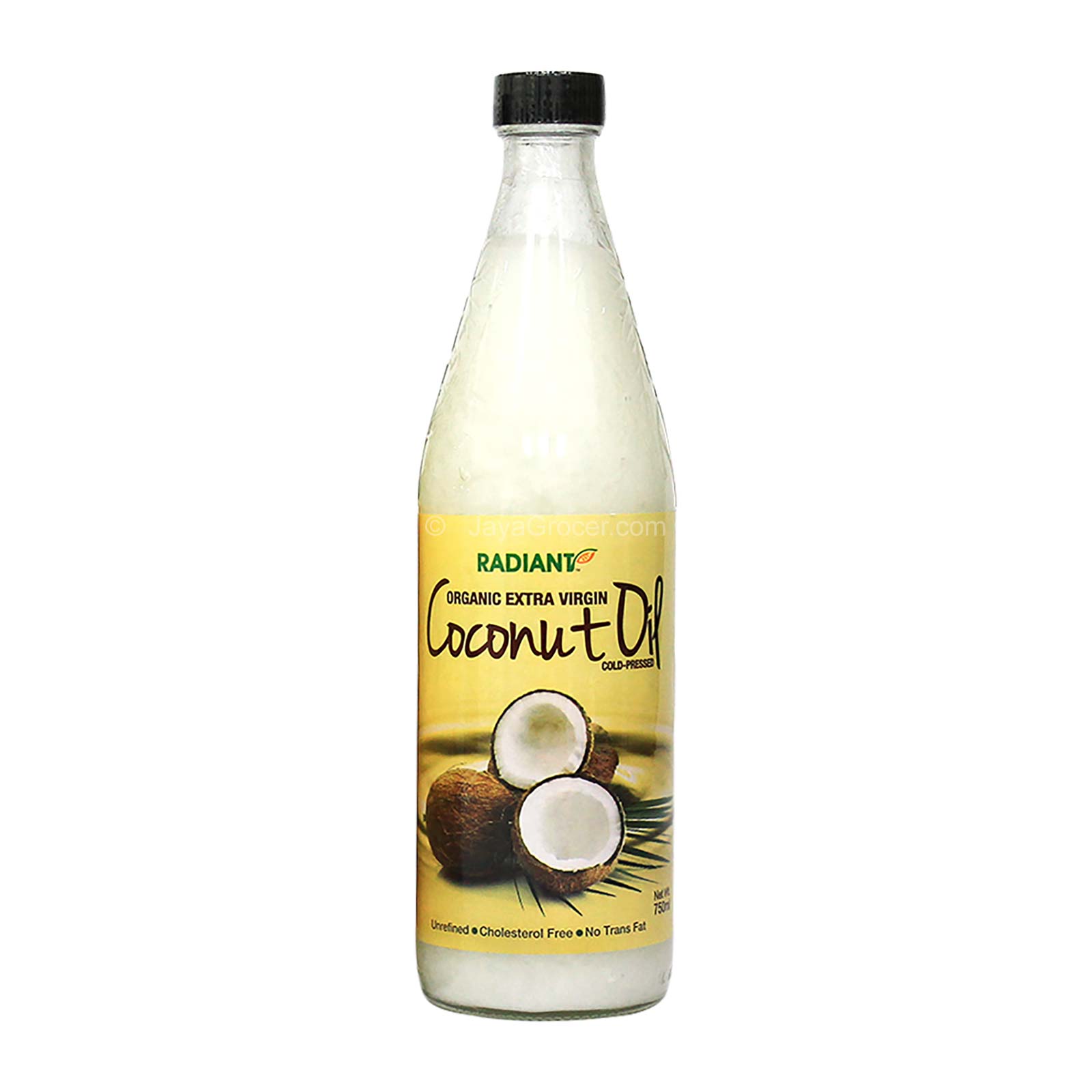 Radiant Organic Extra Virgin Coconut Oil Cold Pressed 750ml