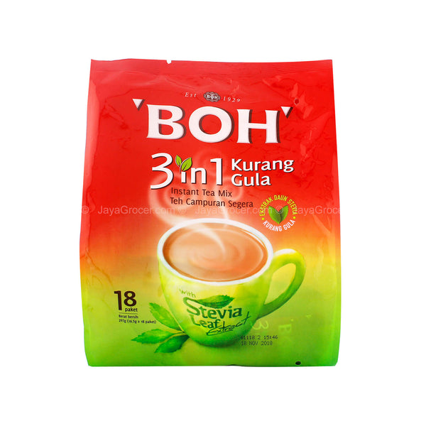 BOH 3 IN 1 LESS SUGAR 18SX16.5G