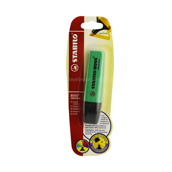 Stabilo Boss Original Green Highlighter 2mm/5mm 1piece