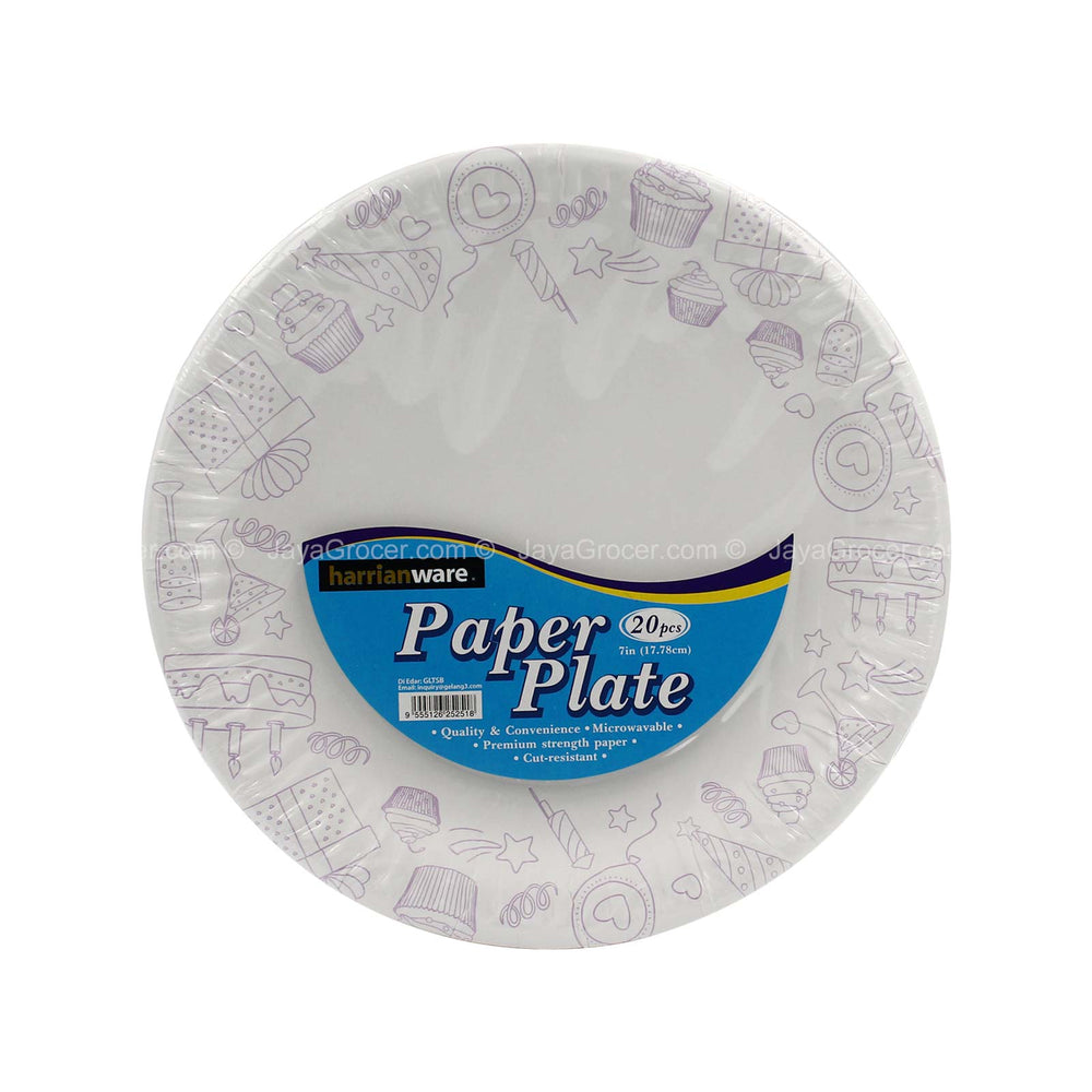 Harian Ware Paper Plate 20pcs/pack