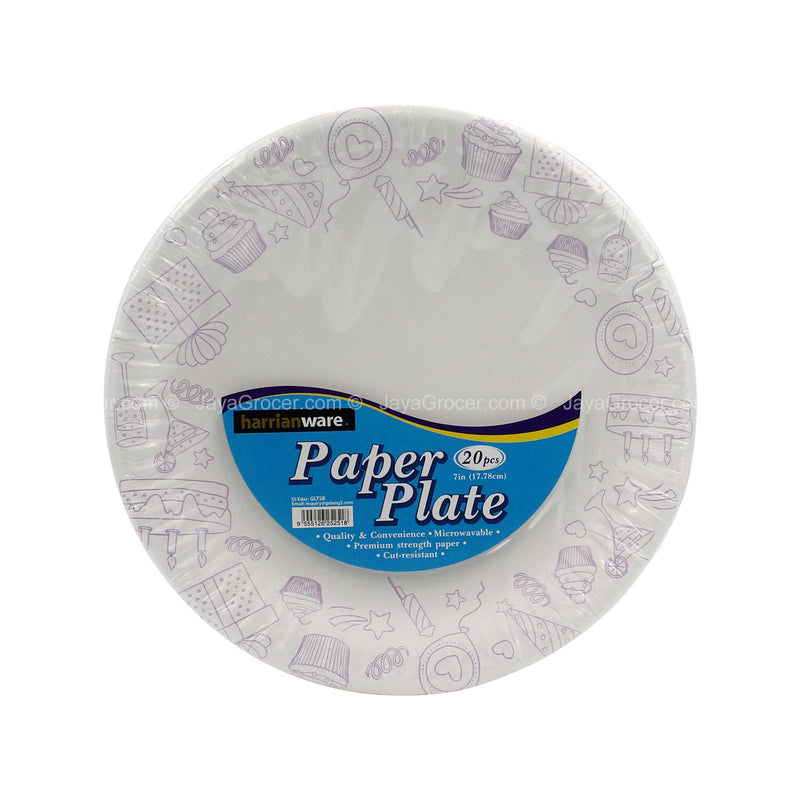 HARRIANWARE PAPER PLATE 7IN 20S