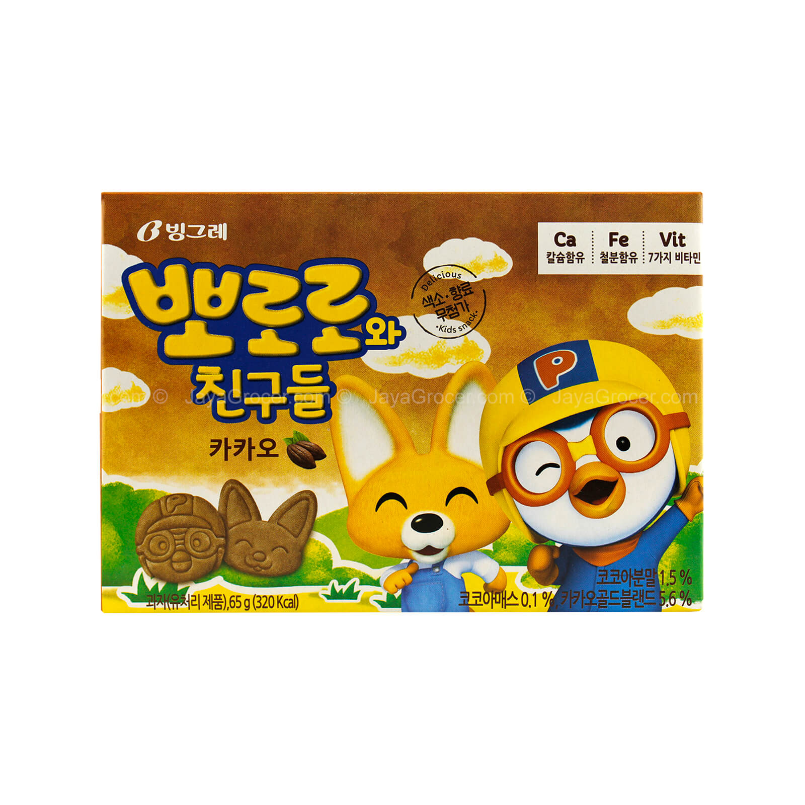Binggrae Pororo Cacao Biscuit 65g