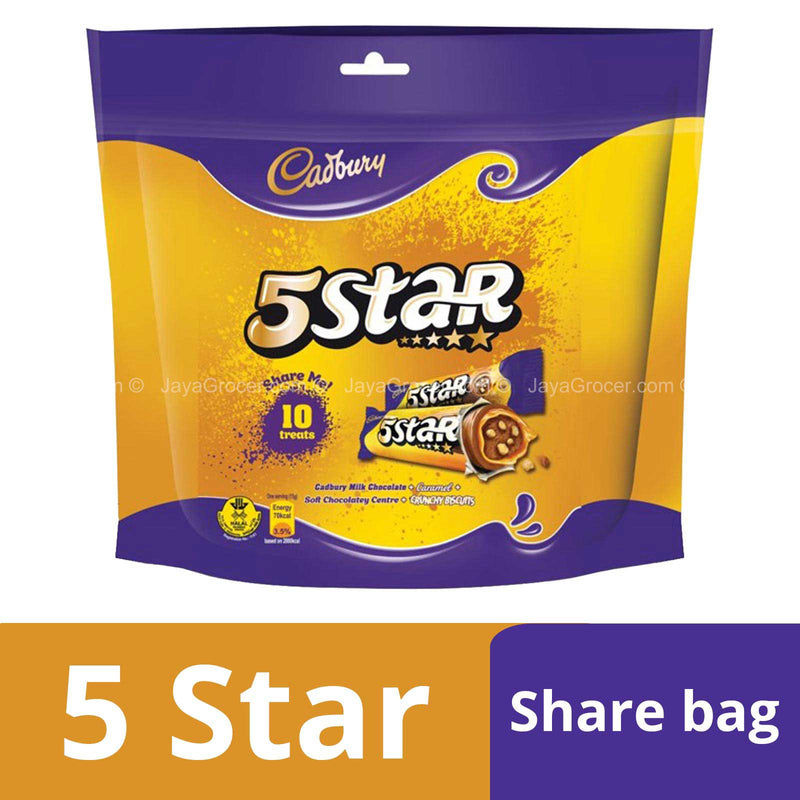 CADBURY 5 STAR SHAREBAG 150G