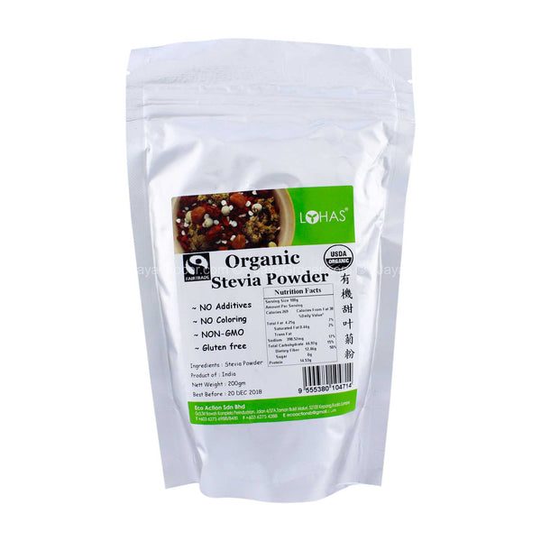 LOHAS ORGANIC STEVIA 200G