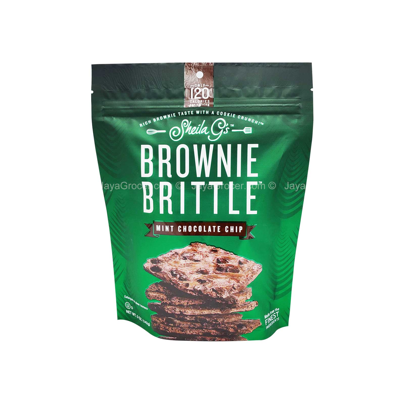 Sheila G’s Brownie Brittle Mint Chocolate Chip 142g