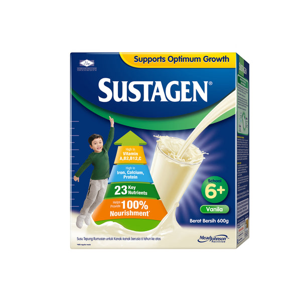 Sustagen School 6+ Vanila Flavor Milk Powder 600g