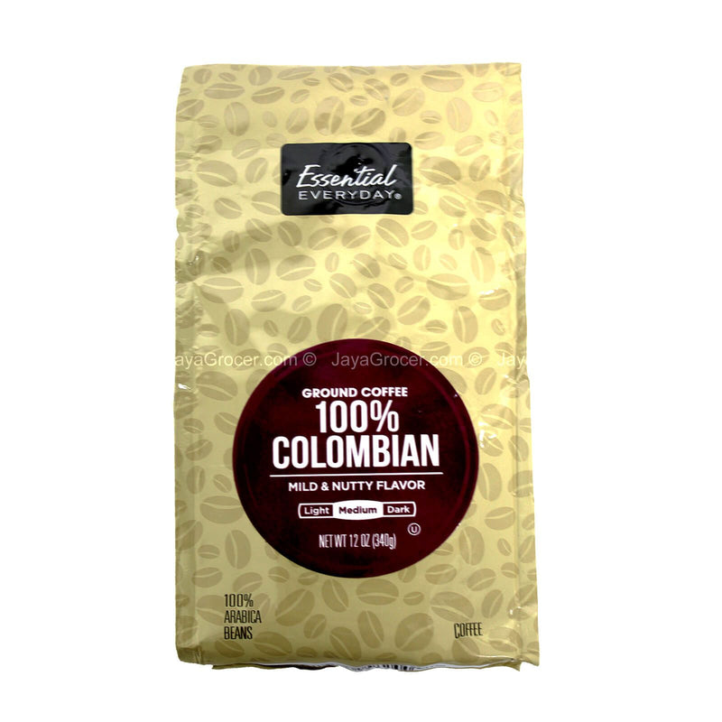 Essential Everyday 100% Colombian Ground Coffee 340g