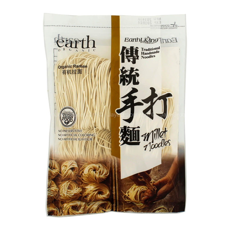 Earth Organic Organic Raman Traditional Handmade Millet Noodles 250g