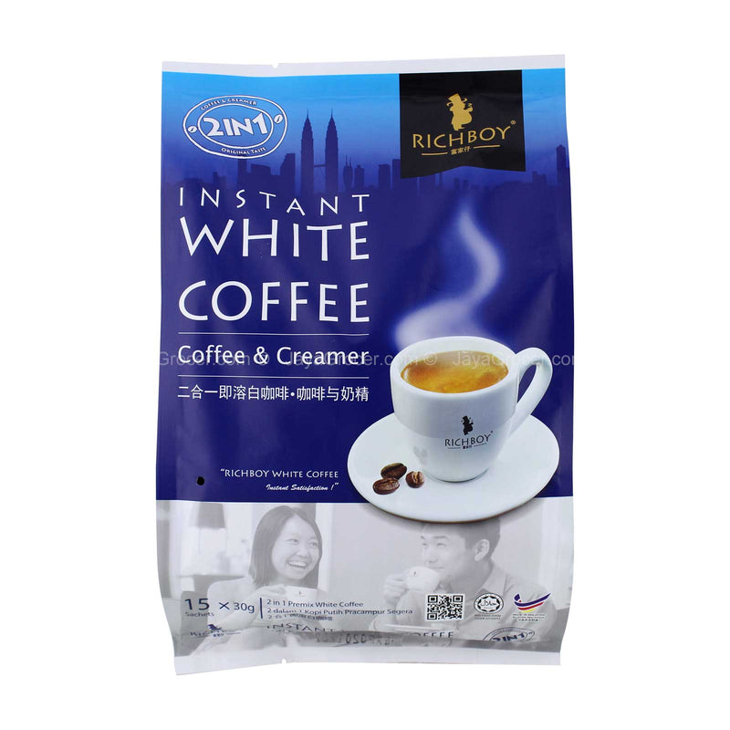 Richboy 2 in 1 Instant White Coffee with Creamer 30g x 15