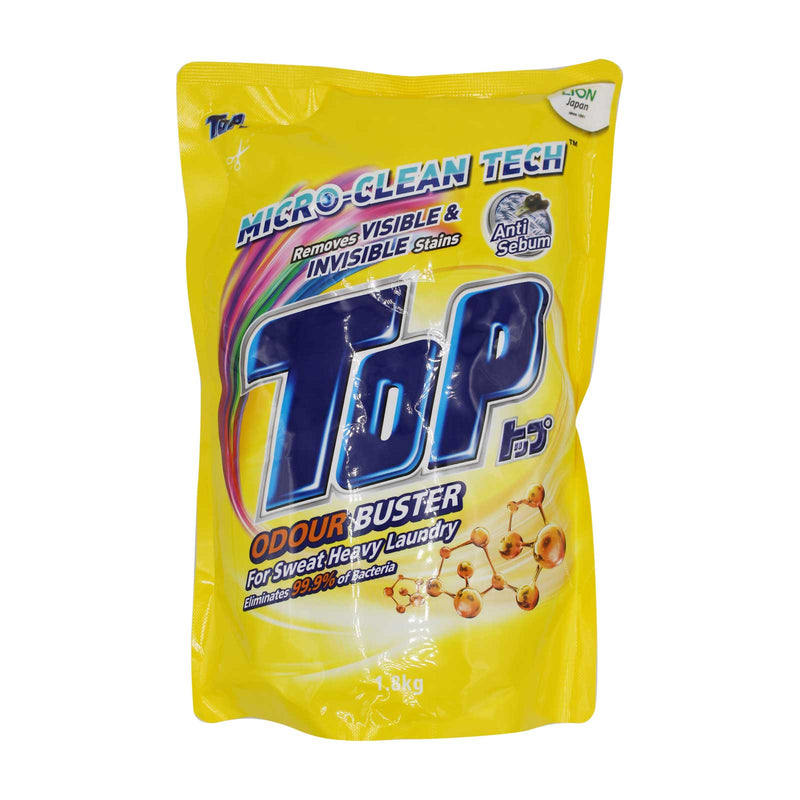 Top Odour Buster Yellow Liquid Detergent Refill 1.5kg