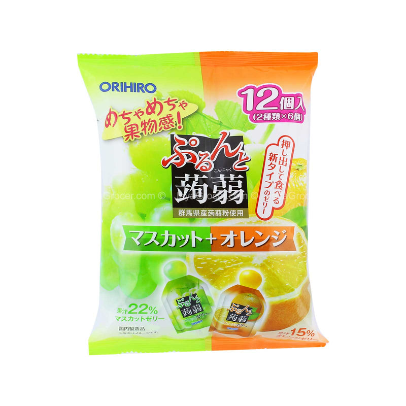 Orihiro Pouch Muscat and Orange Konjac Jelly 120g