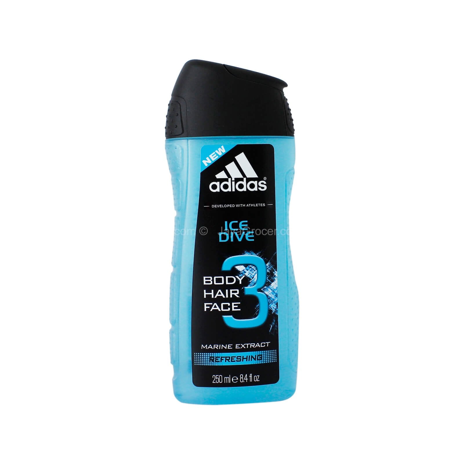 Adidas Ice Dive Refreshing Body Hair Face Shower Gel 250ml
