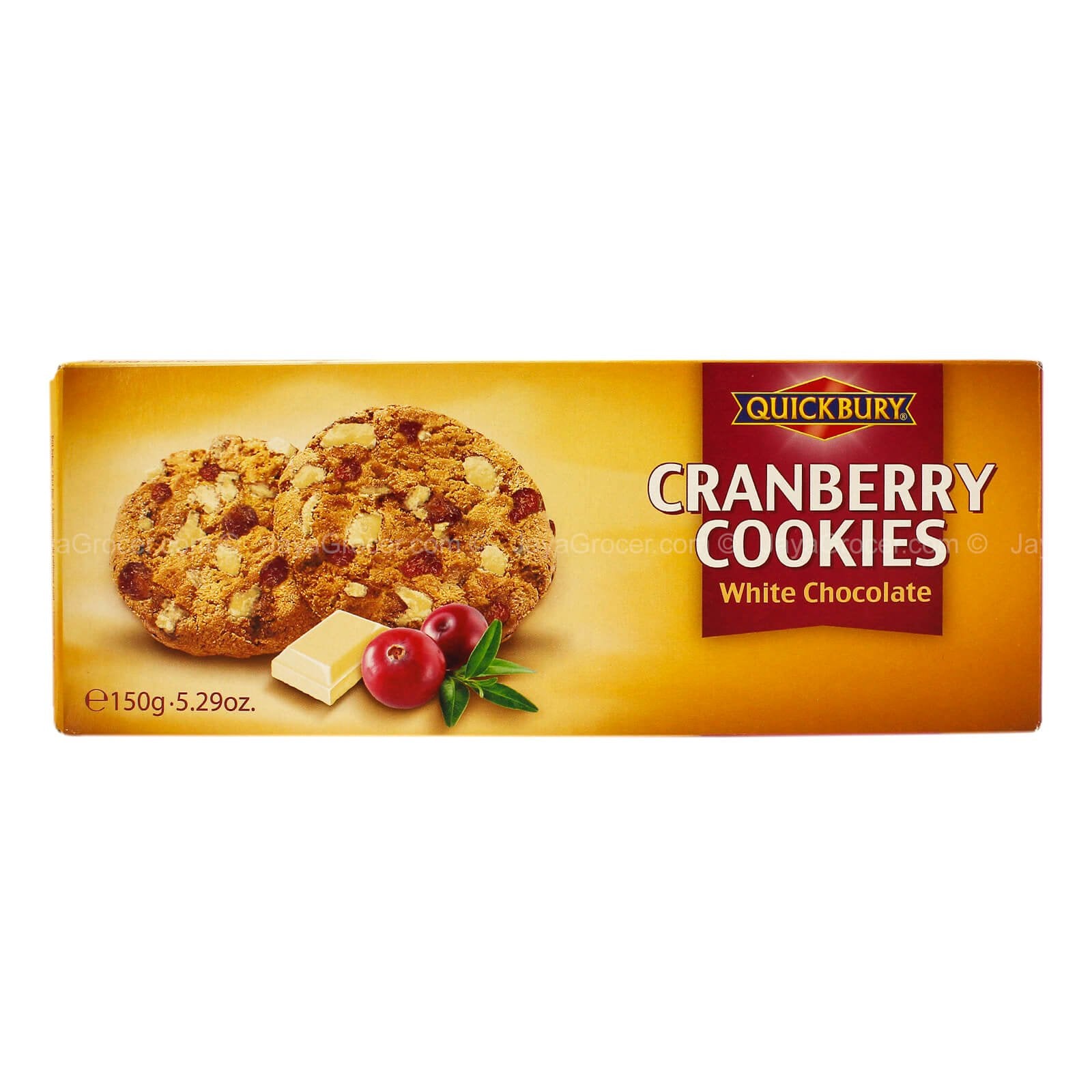 Quickbury White Chocolate Cranberry Cookies 150g
