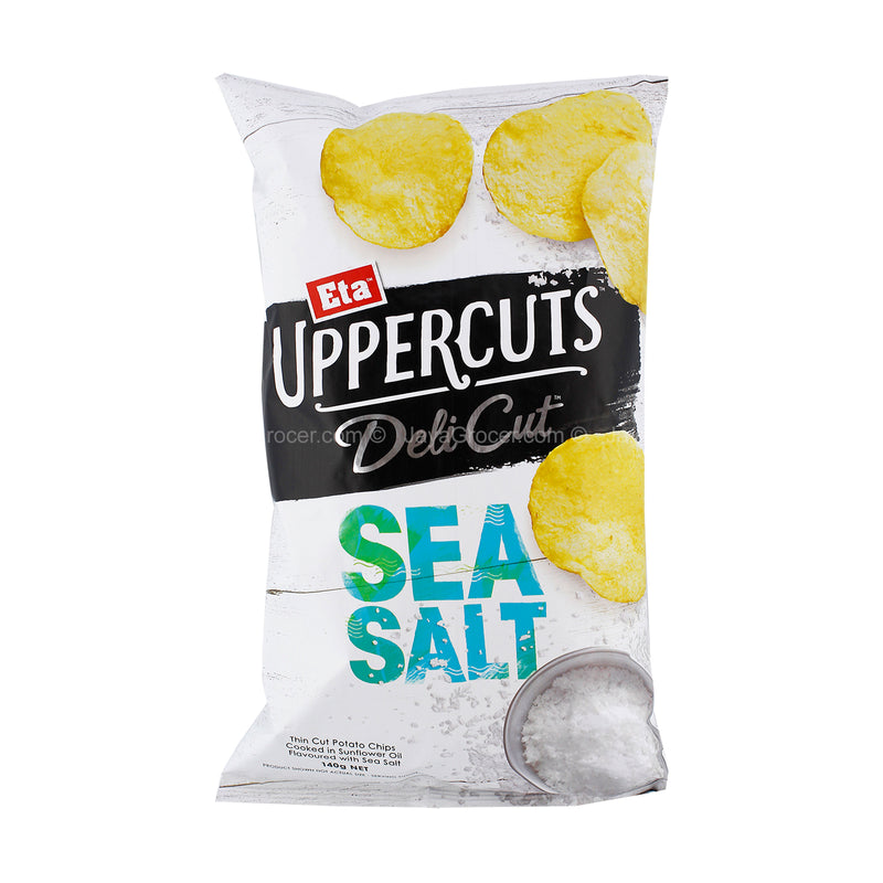 Eta Uppercuts Deli Cut Sea Salt Potato Chips 140g