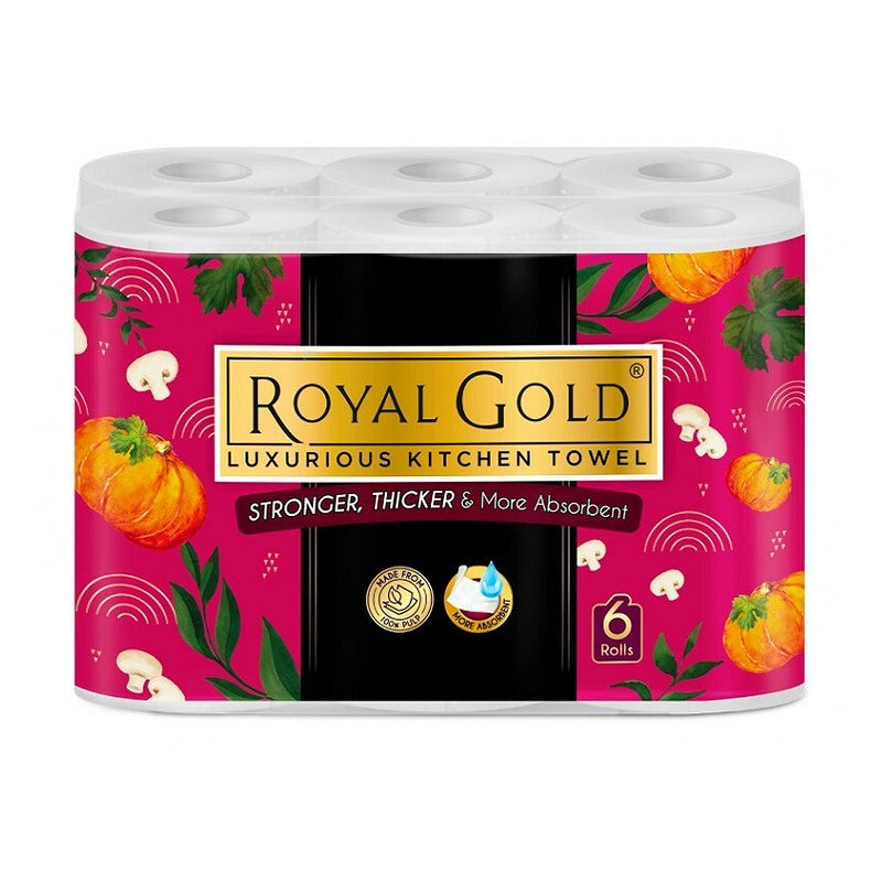 Royal Gold Luxurious Kitchen Towel 6rolls