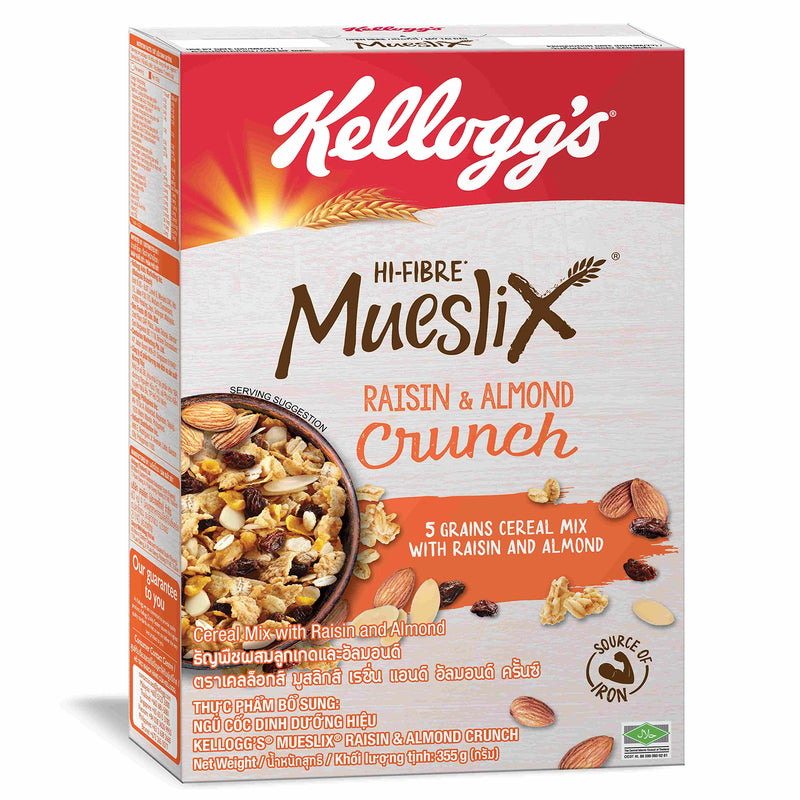 Kellogg’s Raisin & Almond Crunch Mueslix 375g