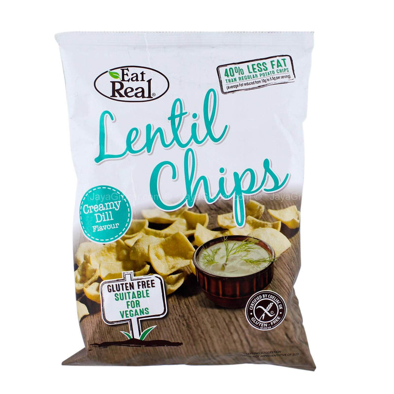 Eat Real Lentil Chips Creamy Dill Flavor 113g