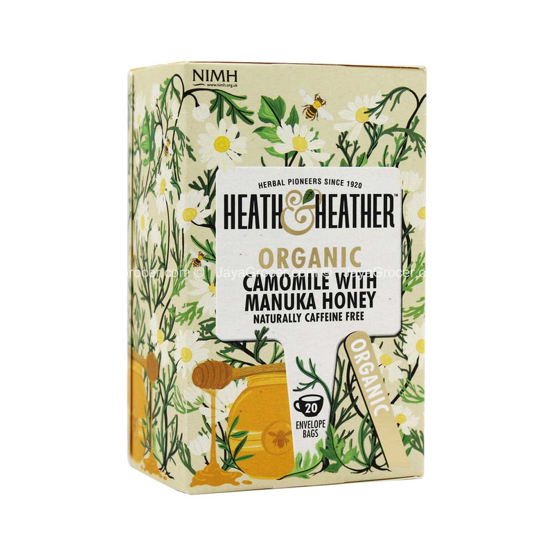 Heath & Heather Organic Camomile with Manuka Honey Tea 20pcs/pack