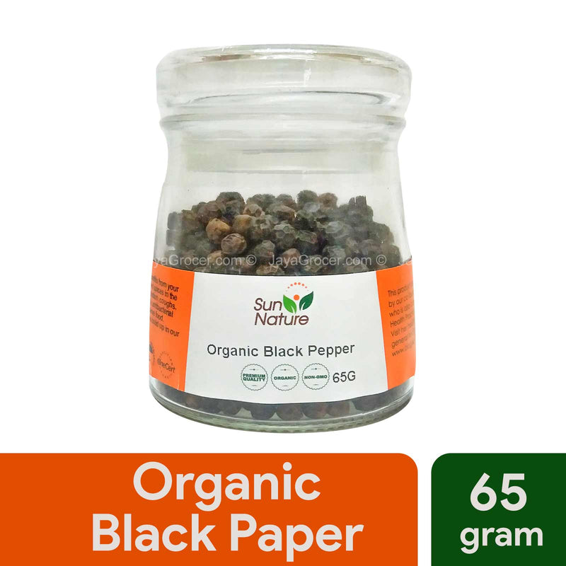 Sun Nature Organic Black Pepper 65g