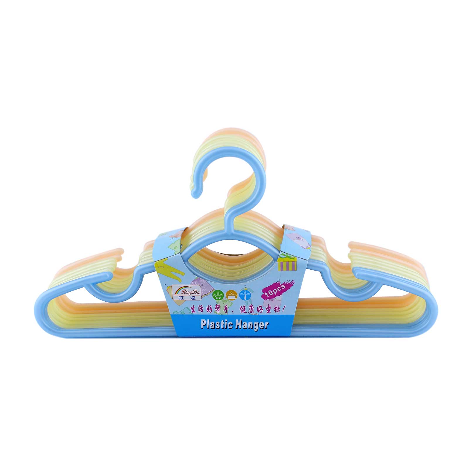 Hong Da Plastic Hanger (Small) 10pcs