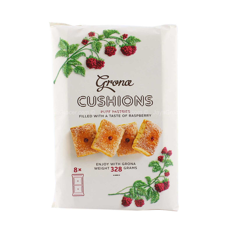 Grona Cushions Raspberry Puff Pastries 328g