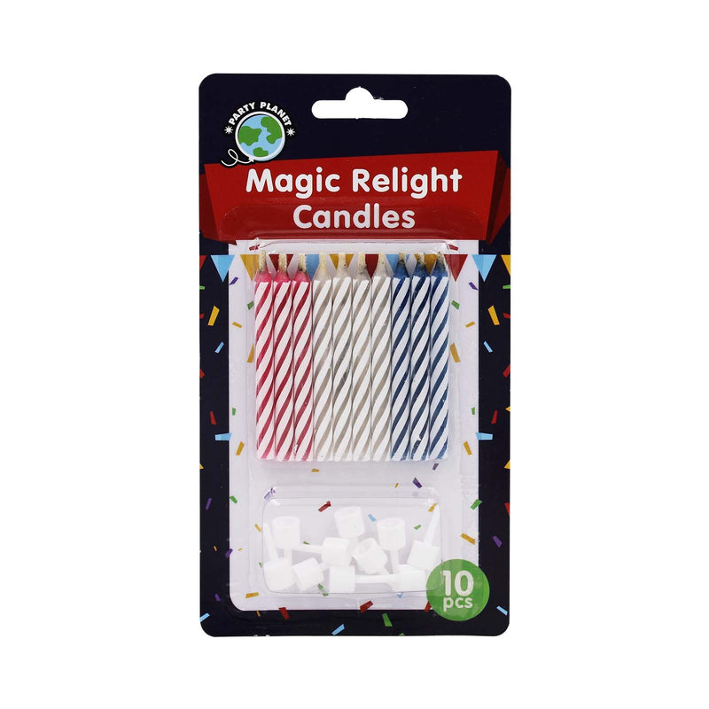 Party Planet Magic Relight Candles 10pcs