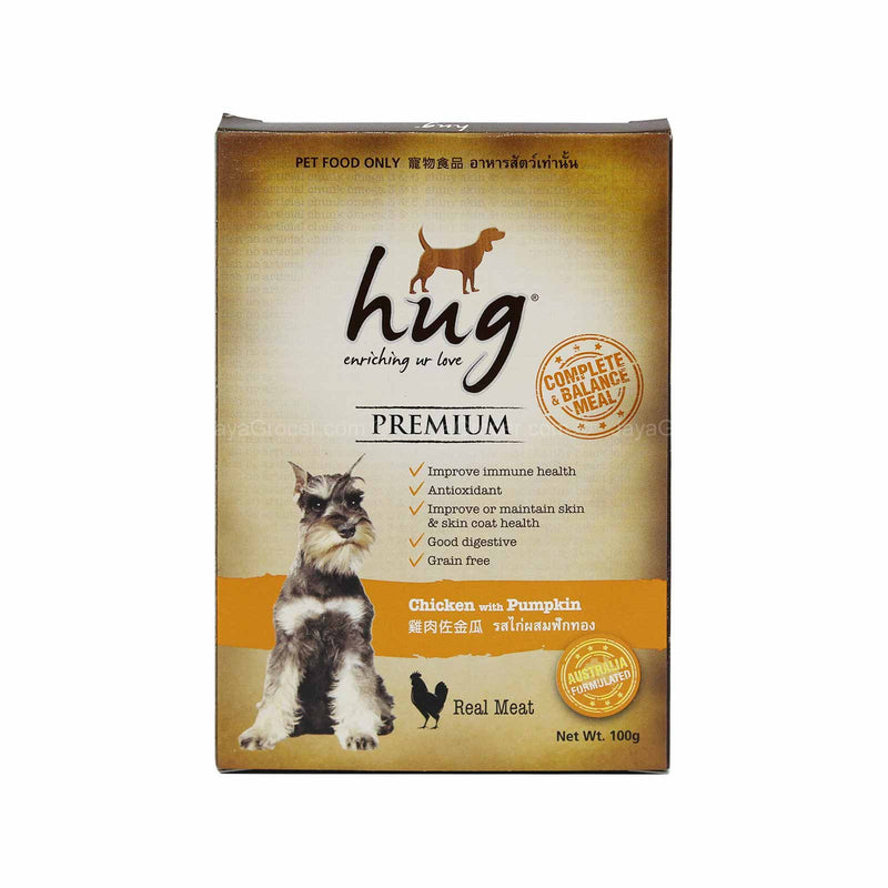 Hug Premium Chicken with Pumpkin Dog Food 100g