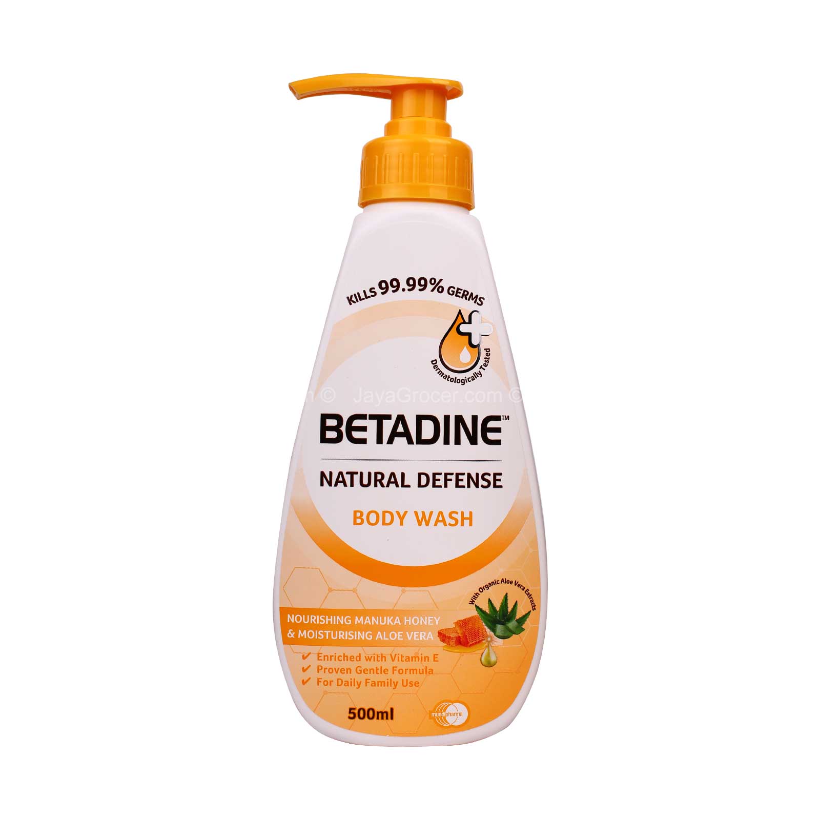 BETADIN B/WASH MOISTURING M/HNY 500ML