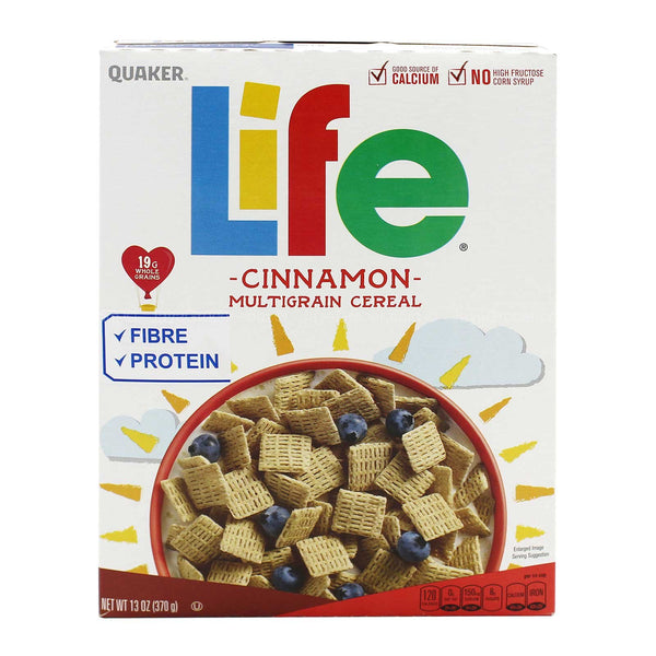 Quaker Life Cinnamon Multigrain Cereal 370g