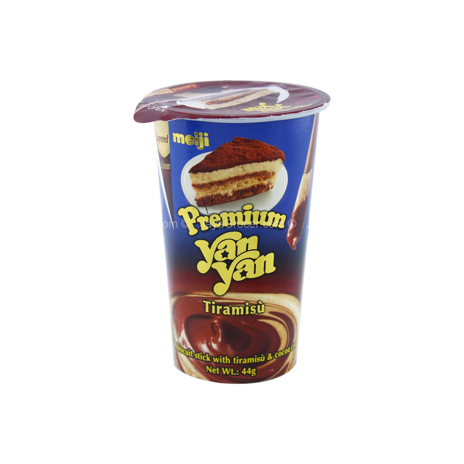 Meiji Premium Yan Yan Tiramisu Biscuit Stick 44g