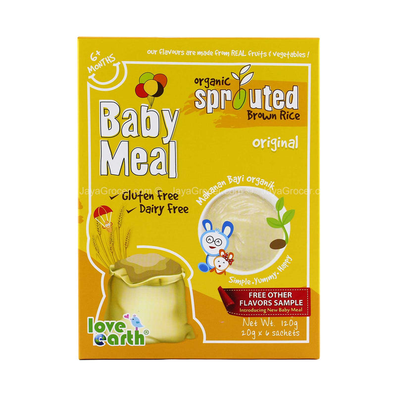 Love Earth Organic Sprouted Brown Rice Baby Meal Original 120g