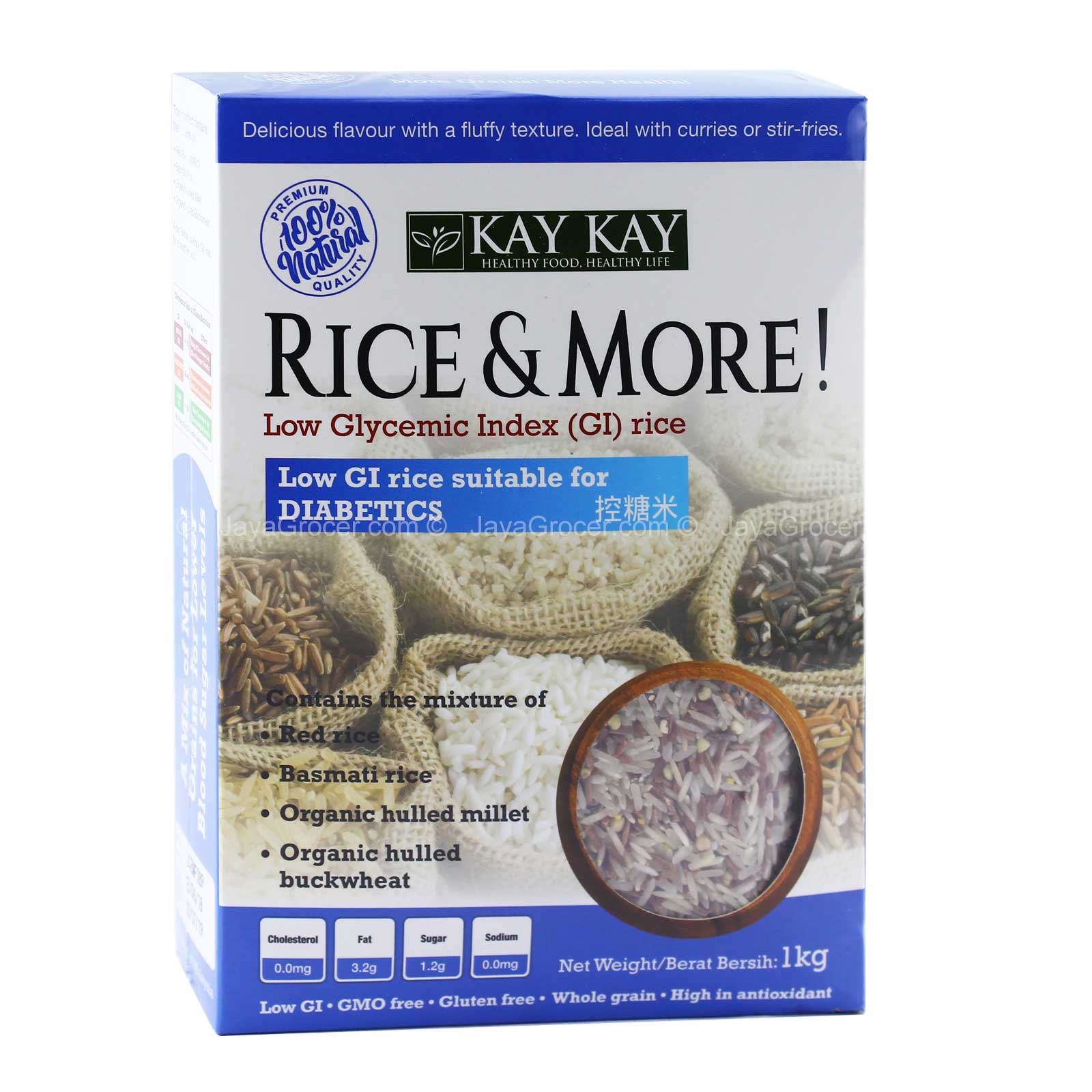Kay Kay Rice & More Rice for Diabetics 1kg – Jaya Grocer | Empire ...