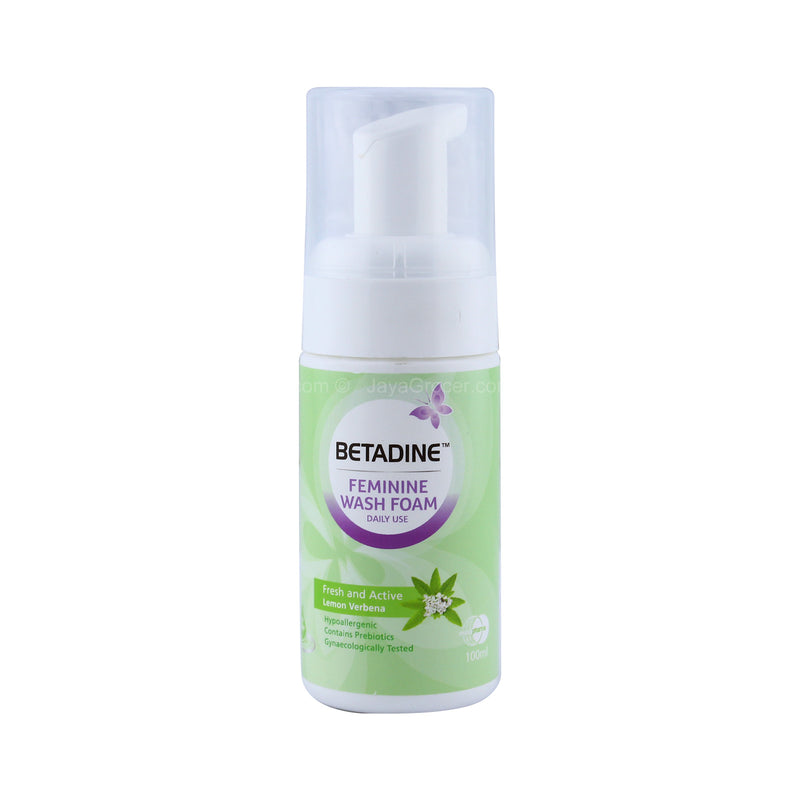 Betadine Feminine Wash Foam Daily Use Lemon Verbena 100ml