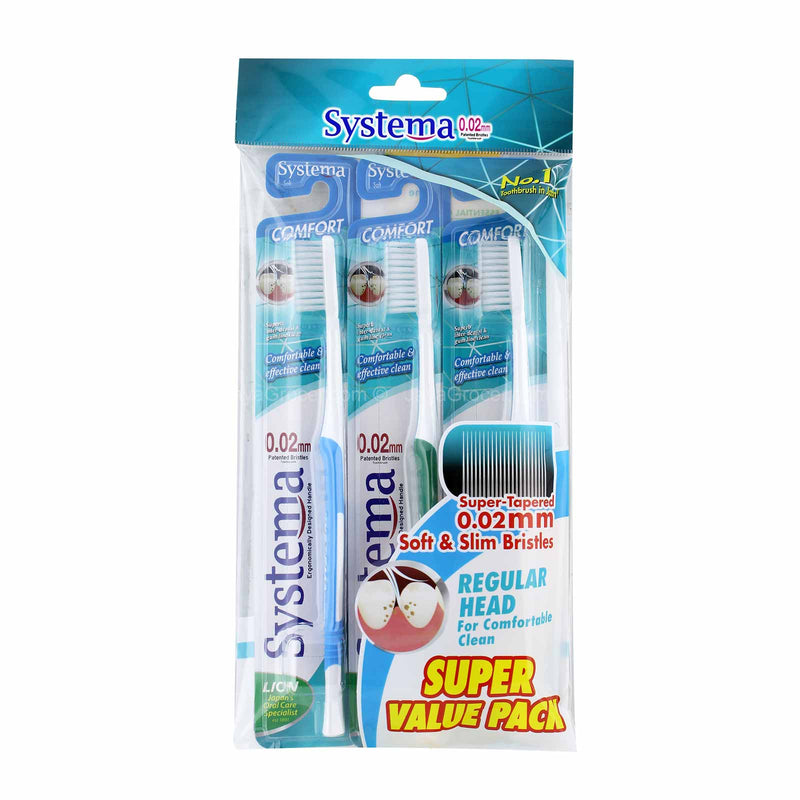 Systema Comfort Toothbrush 3pcs/pack
