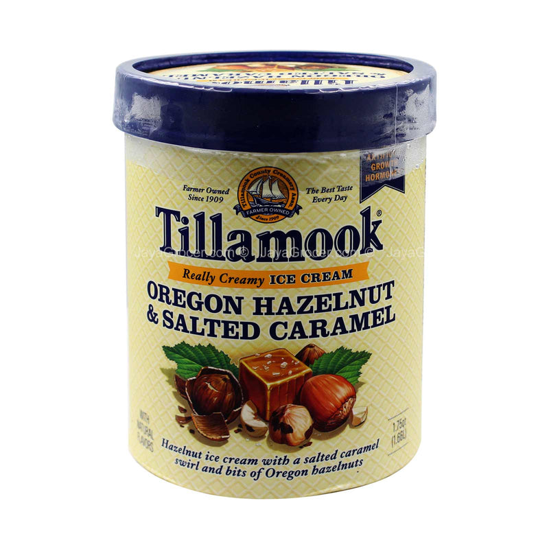 Tillamook Oregon Hazelnut and Salted Caramel Really Creamy Ice Cream 1.42L