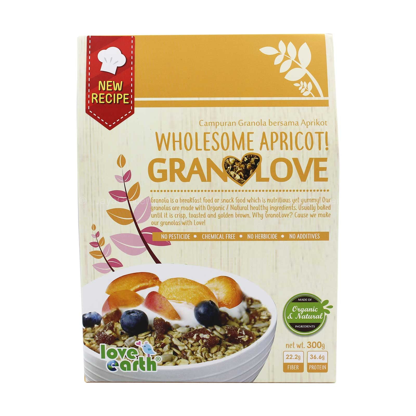 Love Earth Wholesome Apricot Granolove 300g