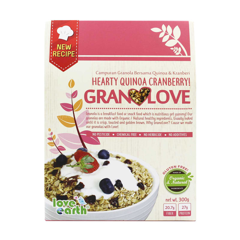 Love Earth Hearty Quinoa Cranberry Granolove 300g