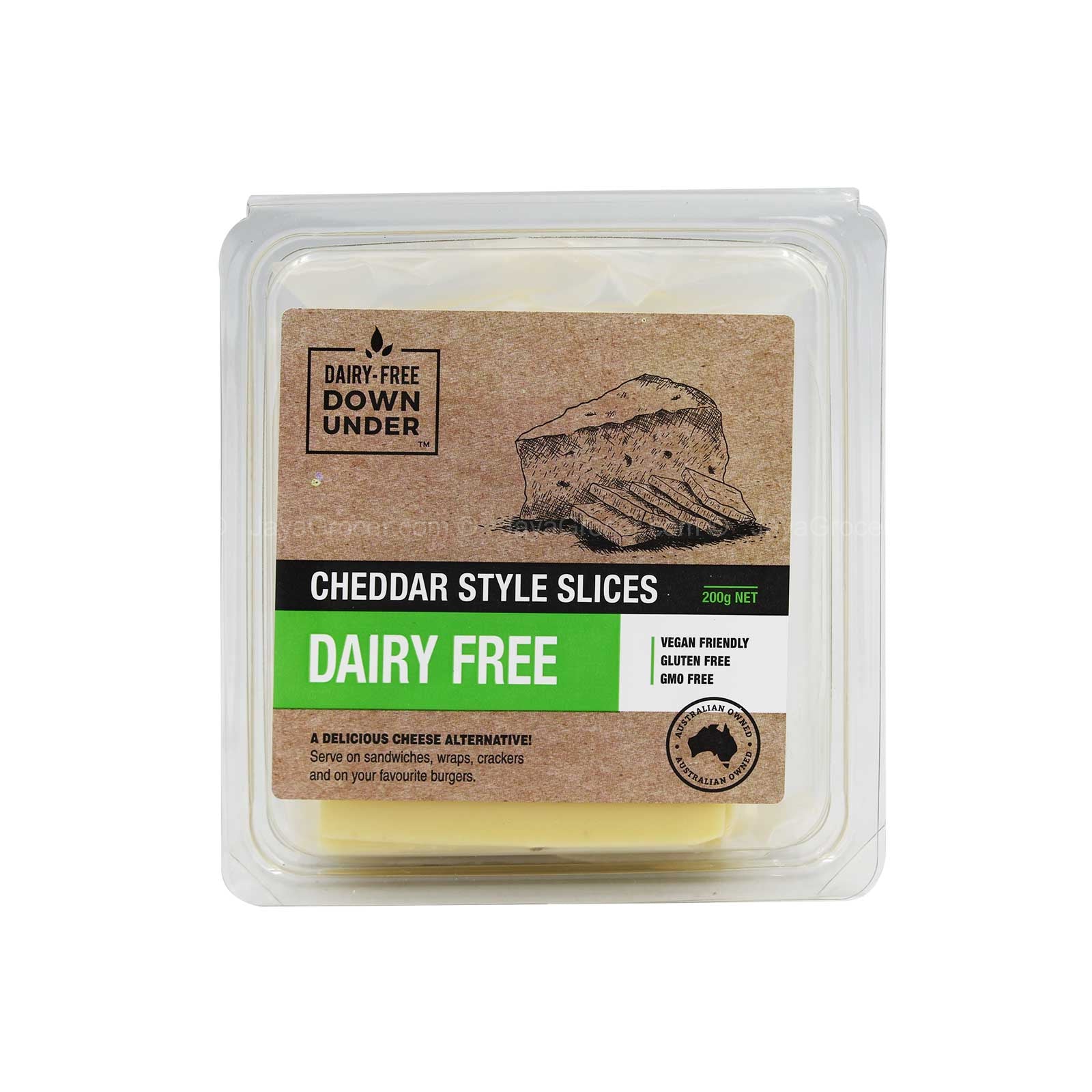 Dairy-Free Down Under Cheddar Style Slices 200g