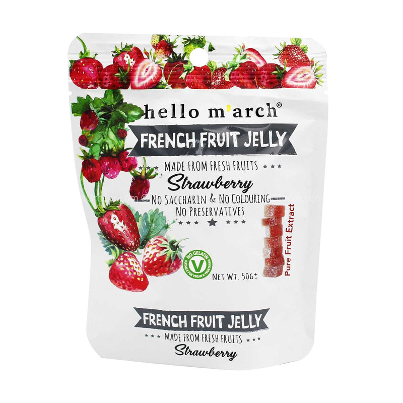 Hello M'arch Strawberry French Fruit Jelly 50g