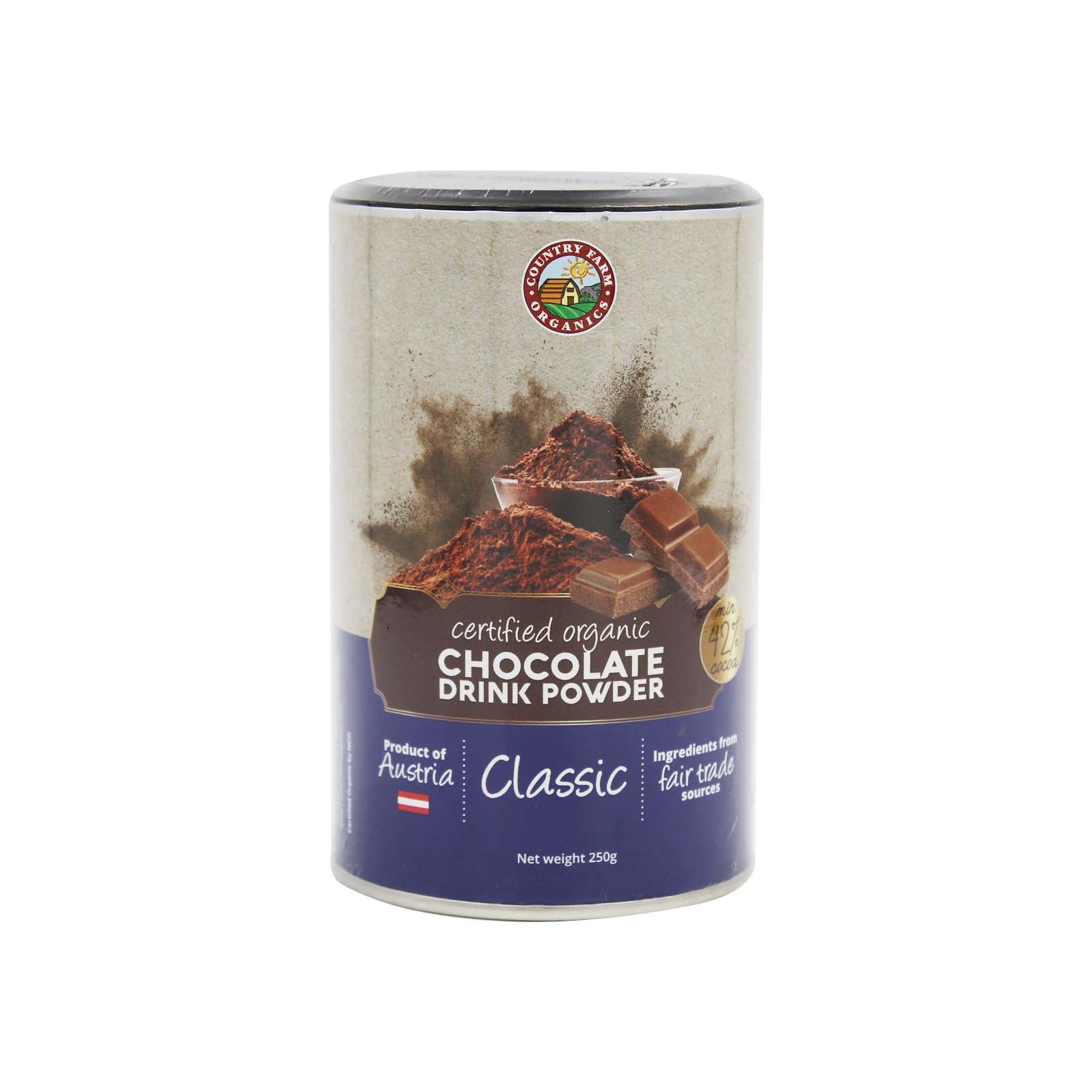Country Farm Organic Classic Chocolate Drink Powder 250g