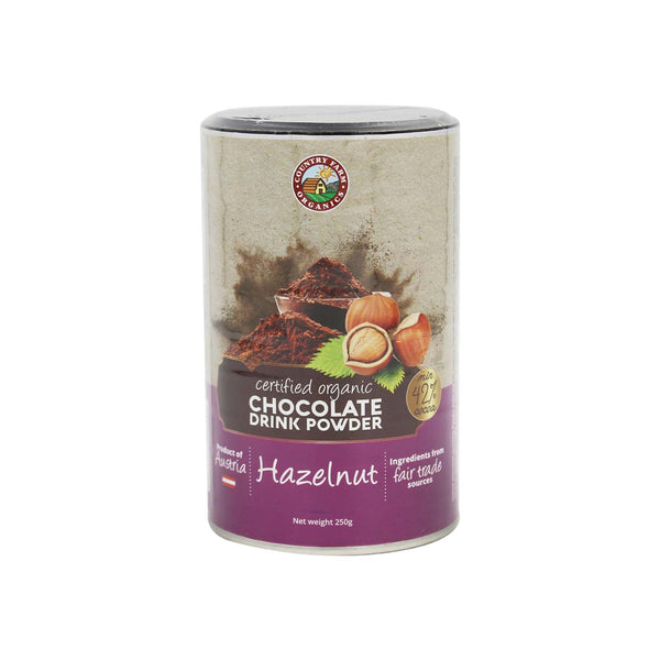 Country Farm Organic Hazelnut Chocolate Drink Powder 250g