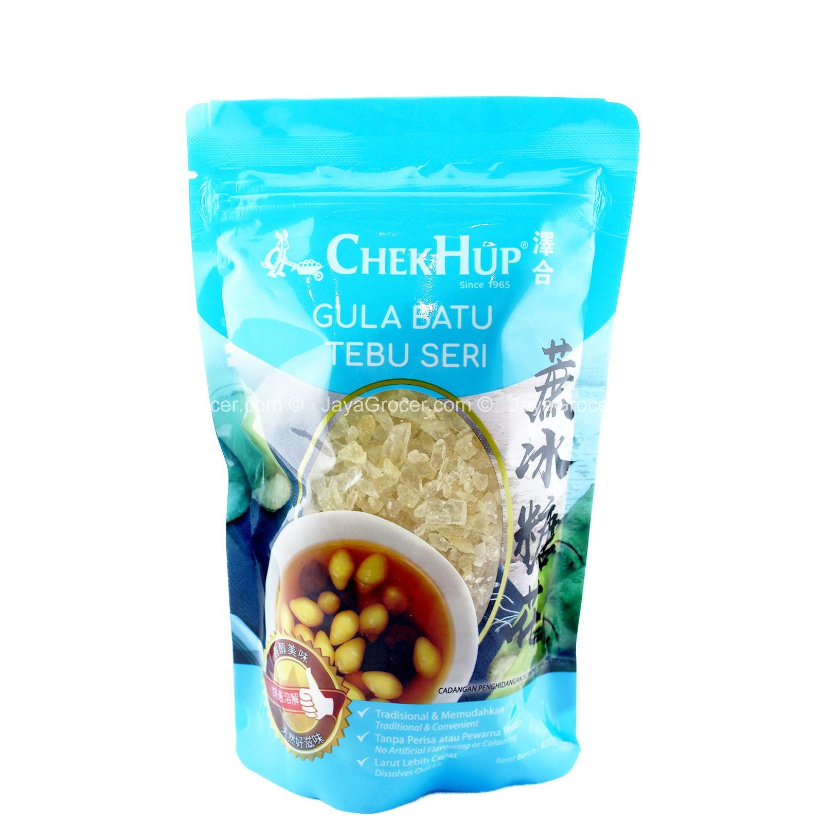 CHEK HUP DIAMOND CANE ROCK SUGAR 400GM