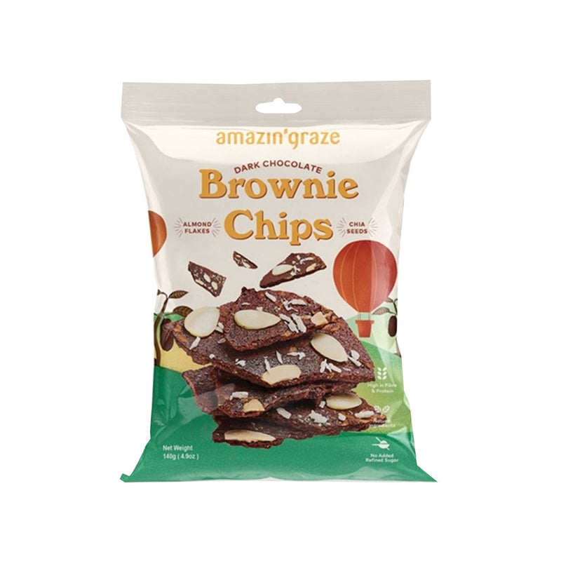 Amazin' Graze Dark Chocolate Brownie Chips 140g